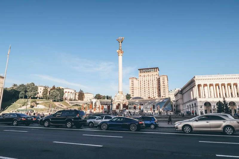 Maidan Nezalezhnosti kiev ukraine
